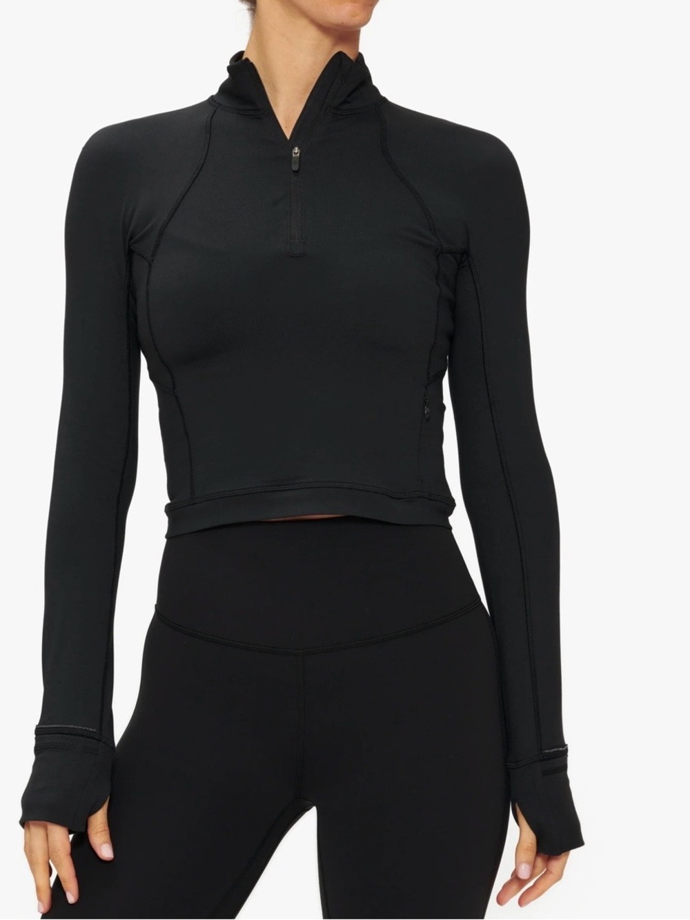 lululemon athletica It’s Rulu Half-Zip Crop Top